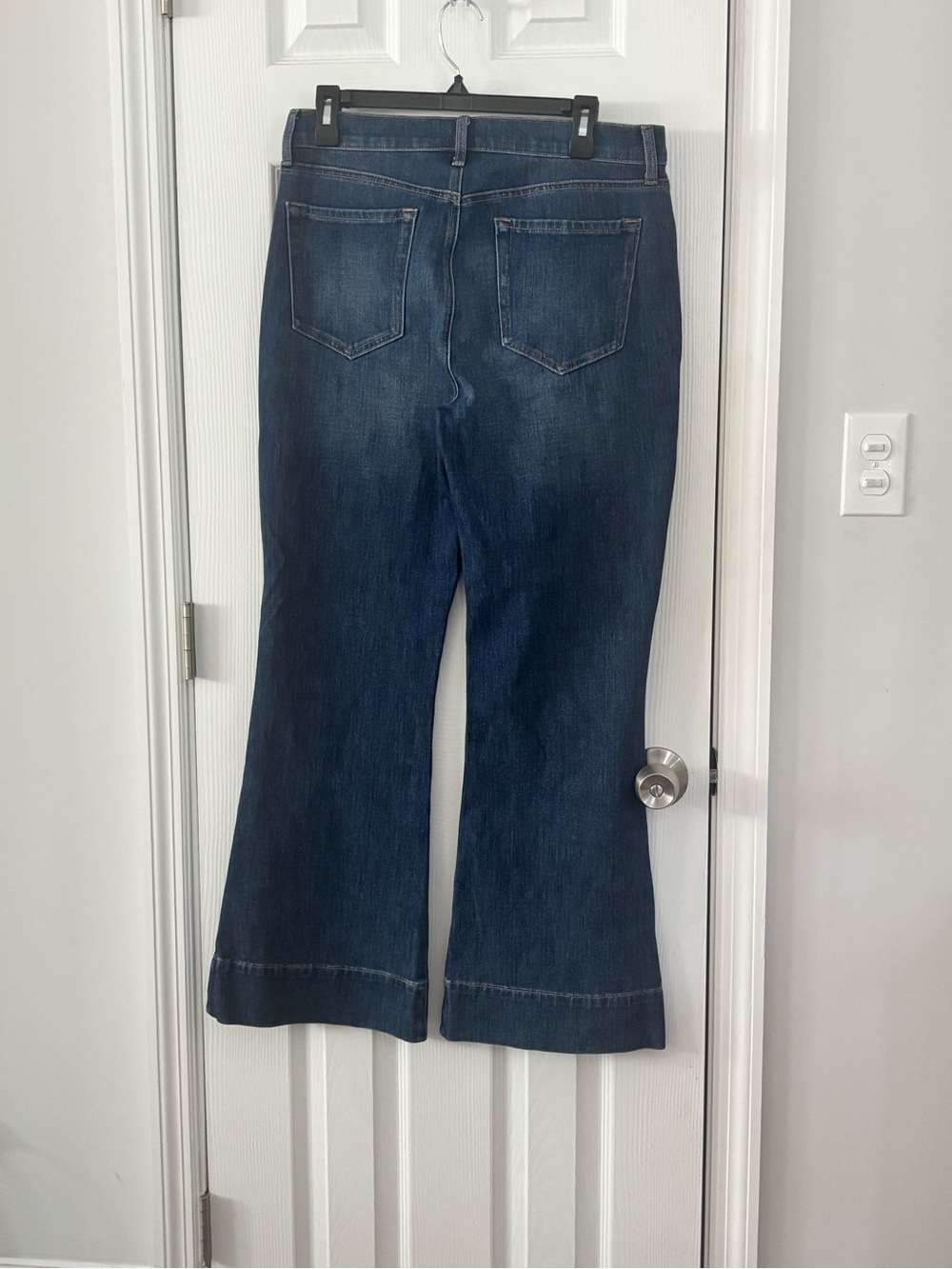 Level 99 Wide-Leg High-Rise Jeans in Dark Blue Denim - Picture 3 of 13